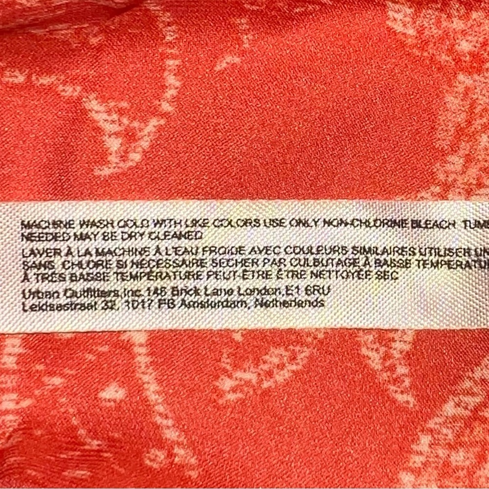 Free People size S Coral floral print strappy sleeveless Off The Coast Camisole - Picture 16 of 16